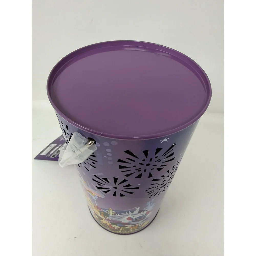 Disney Parks Joey Chou Light-Up Table Lantern Purple Castle Fireworks‎ New